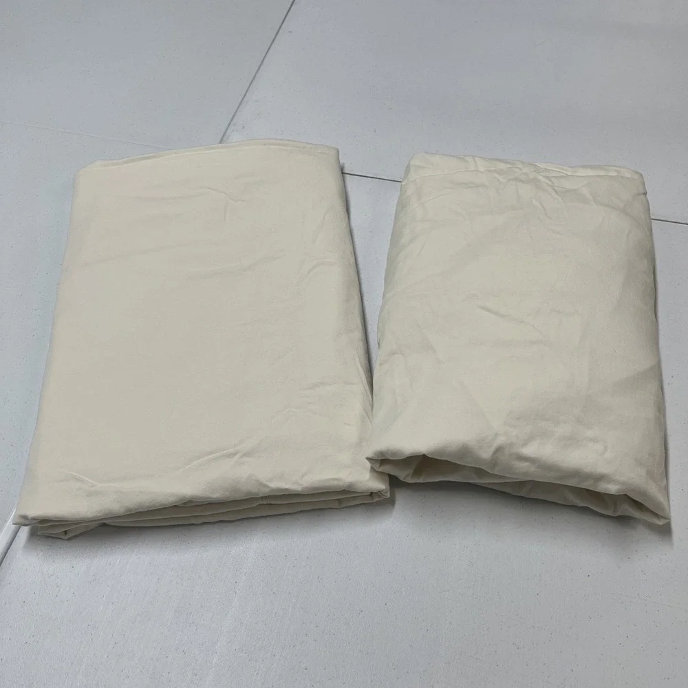 Lauren Ralph Lauren Sheet Set Twin White Cotton Flat & Fitted Only